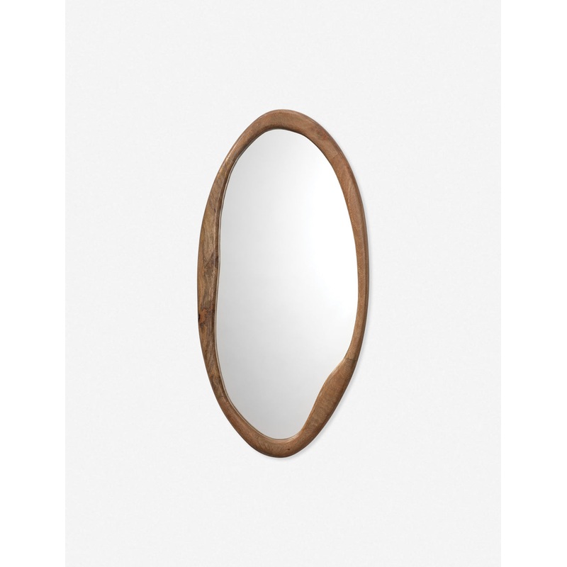 Hidden Hills Oval Mirror Brown