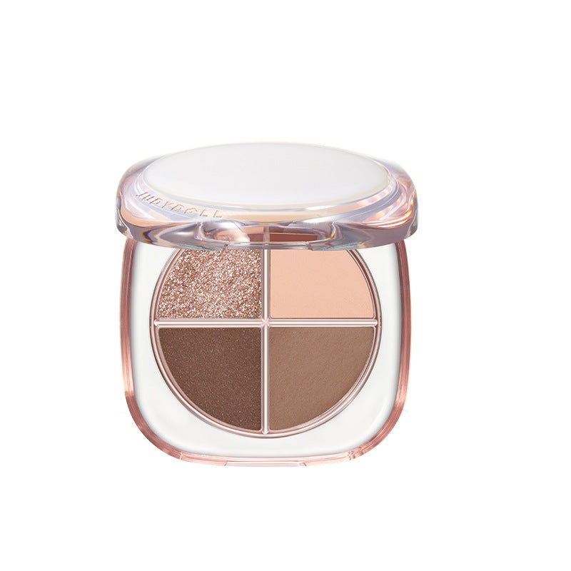 Judydoll Glamorous Glazed 4-Color Eyeshadow 6.5g  01 Plain Porcelain Embryo