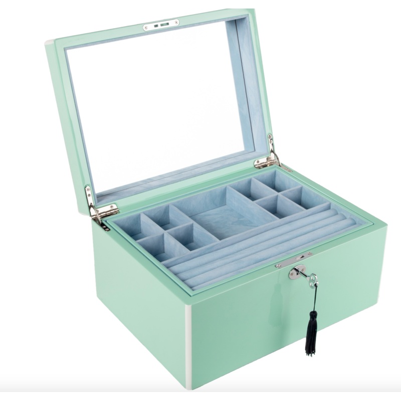 Laurel Jewelry Box Mint green
