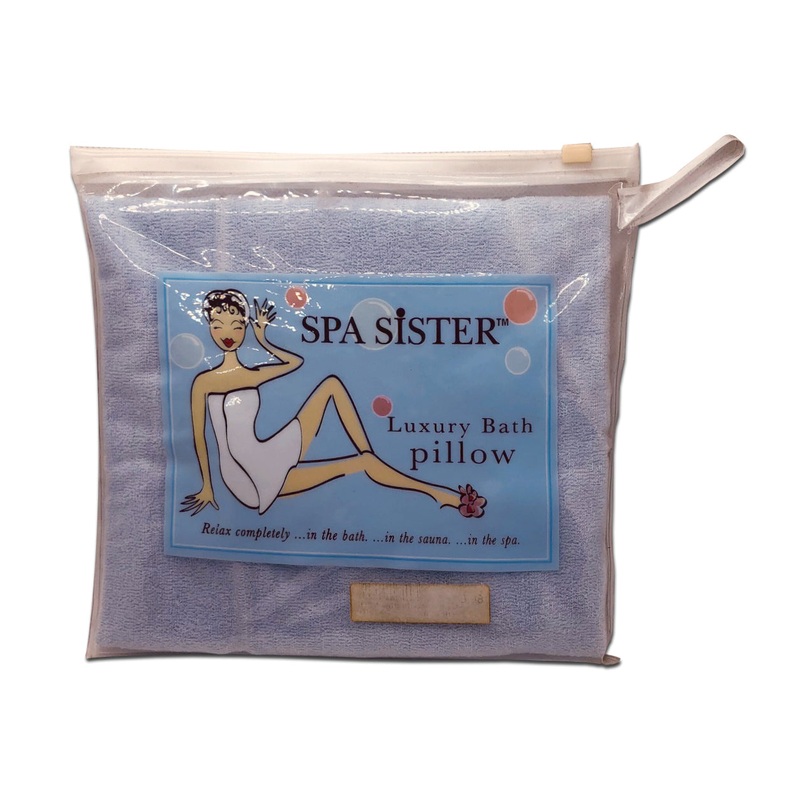 Terry Bath Pillow Sky Blue