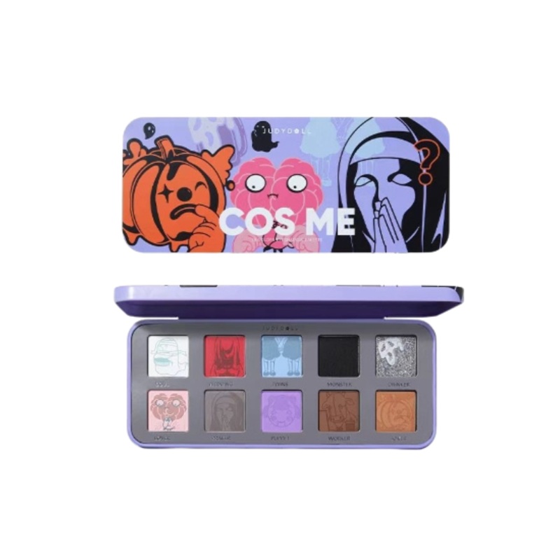 Judydoll Halloween Limited Edition 10-Color Retro Pearl Eyeshadow Palette 11g