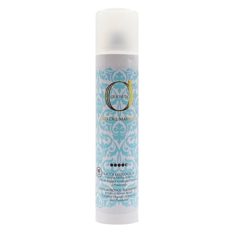 Barex Italiana Olioseta Oro Del Marocco Non-Aerosol Hairspray Extra Strong Hold 300 ml | Certified Organic Argan Oil and Panthenol