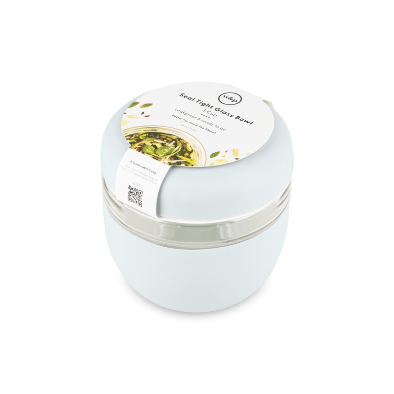 Seal Tight Glass Bowl Terrazzo Cream
