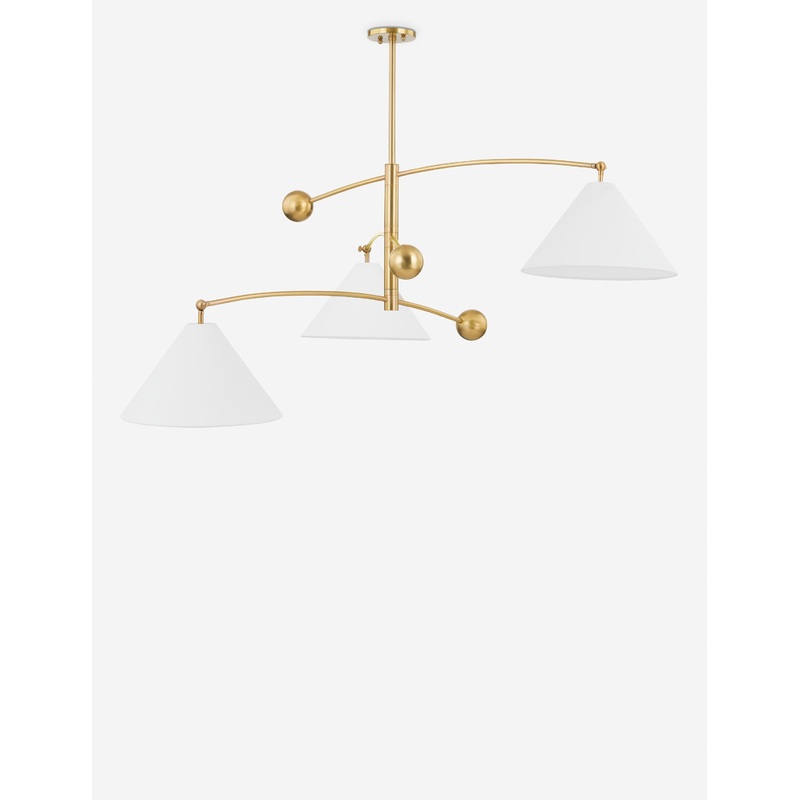 Bjorn Chandelier Antique Brass 55″W