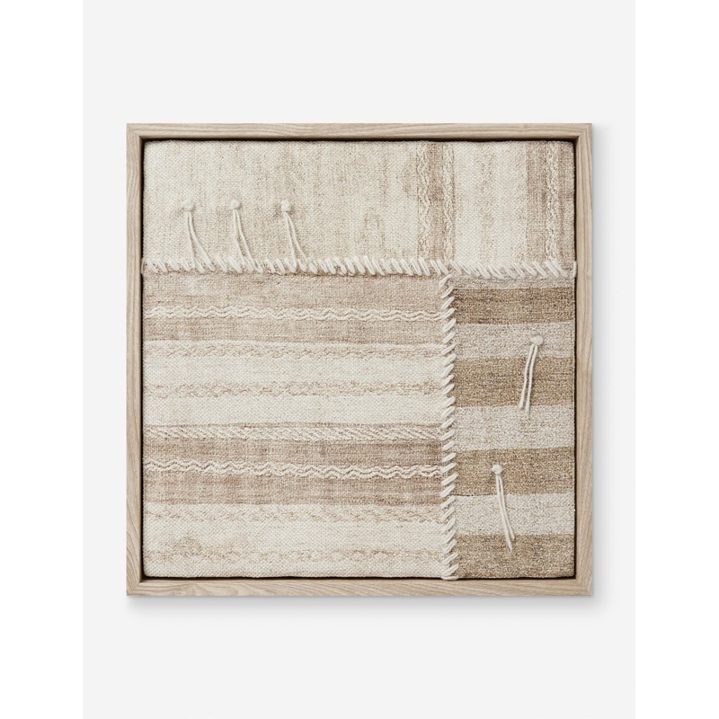 Lassen II Textile Wall Art Brown 17″ x 17″