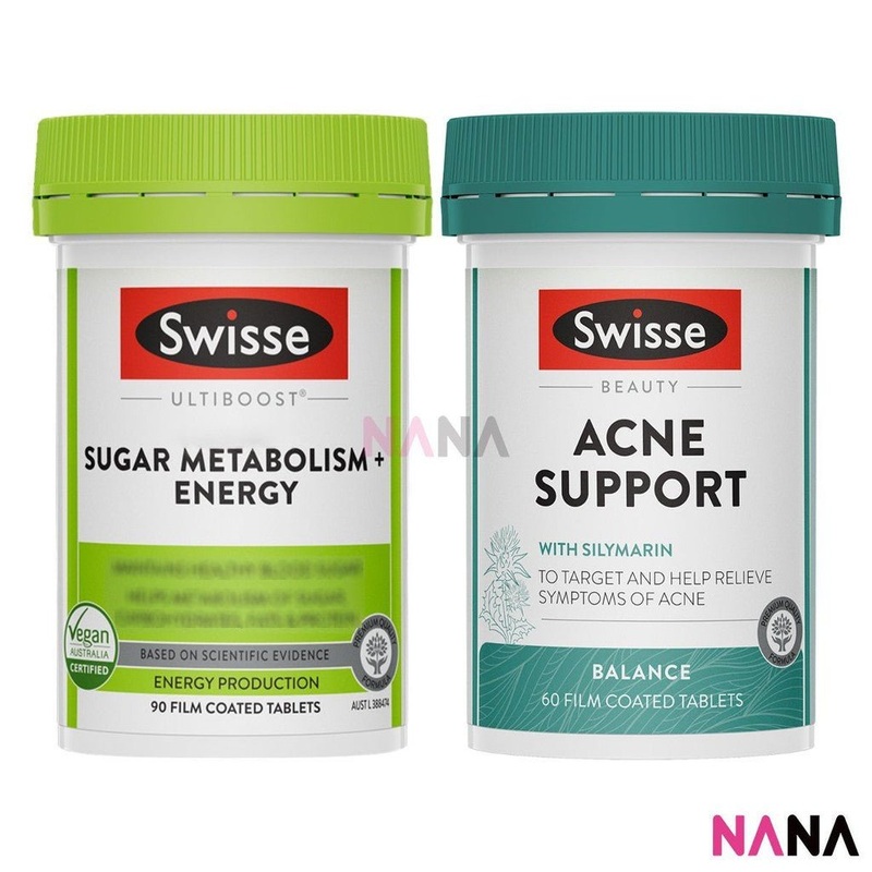 Swisse Skin Detox Combo (Sugar Metabolism + Acne Support)