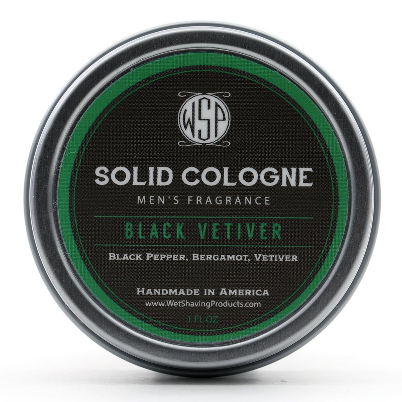 Black Vetiver Solid Cologne – by Wet Shaving Products