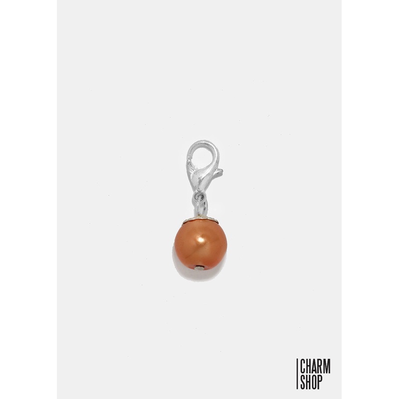 Orange Pearl Dangle Charm
