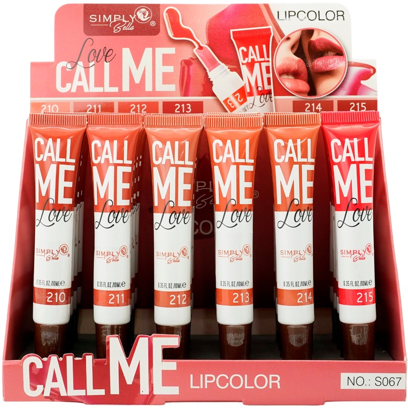 Simply Bella Call Me Lipcolor – Wholesale 24 Units (S067)
