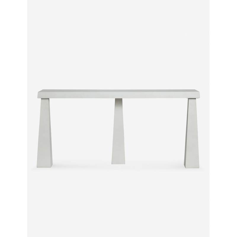 Avila Indoor / Outdoor Console Table Textured White