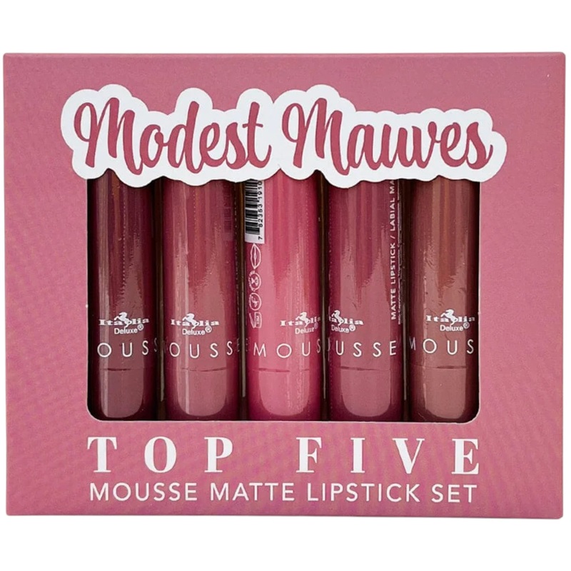 Italia Deluxe Top Five Mousse Matte Lipstick – Wholesale  6 Sets  (191SET-5)