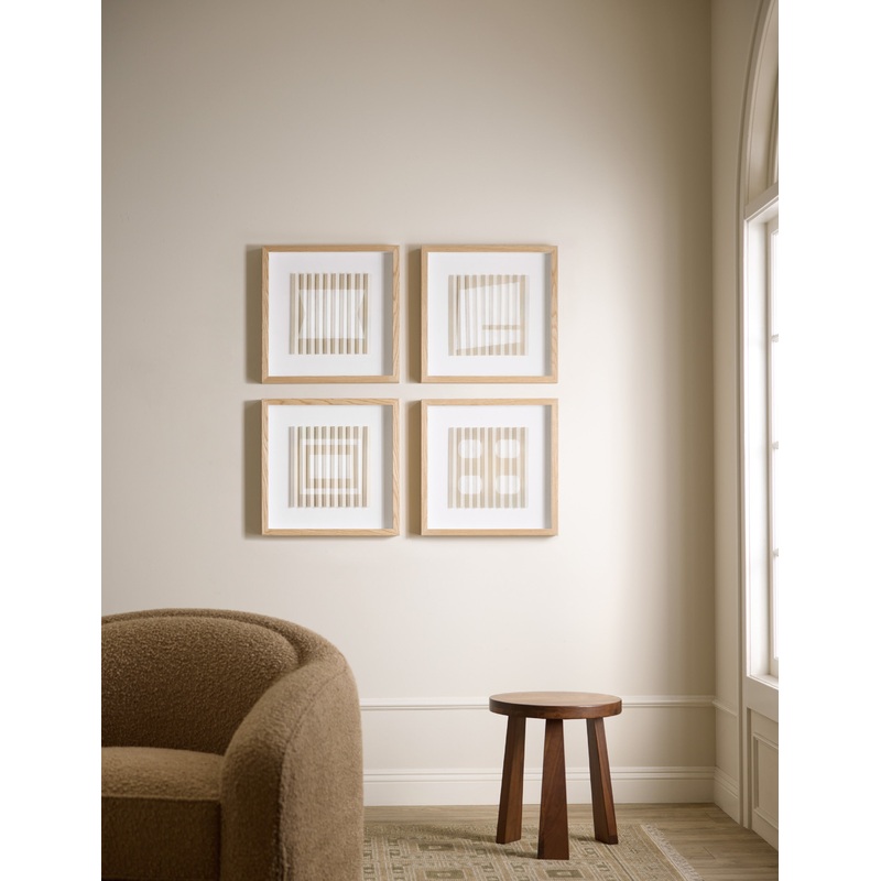 Pleated Hourglass by Bobby Berk Black 20″ x 20″