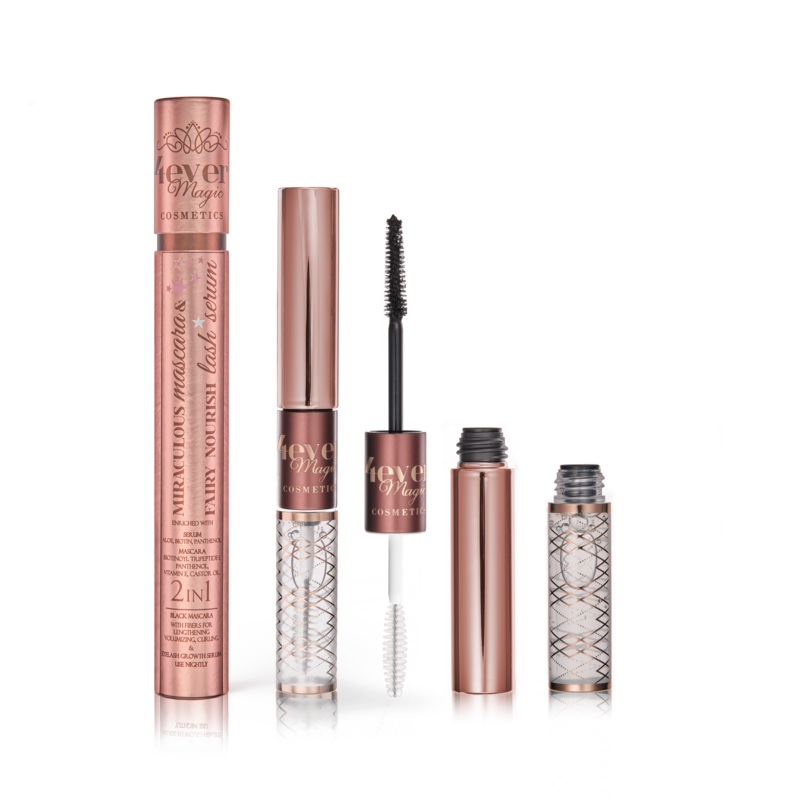 4ever Magic Cosmetics Black Miraculous Mascara & Fairy Nourish Lash Serum 2-In-1 Black