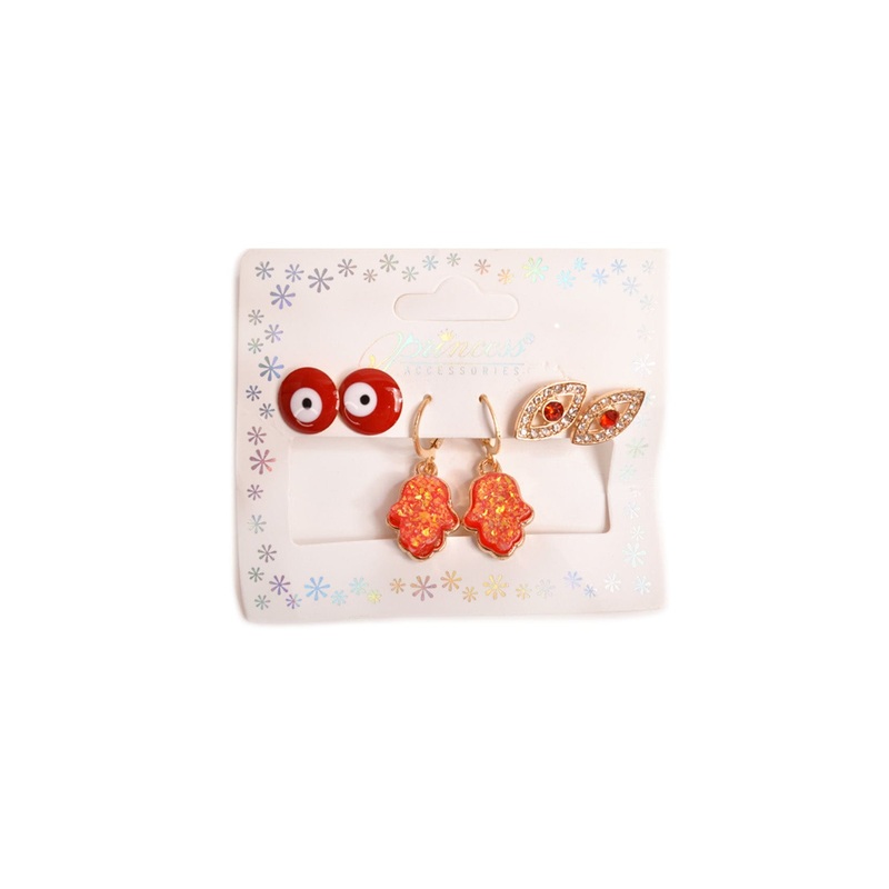 Always Good Luck Earring Set Red