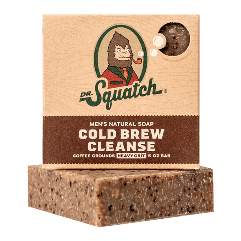 Dr. Squatch Men’s All Natural Bar Soap 5 oz – Cold Brew Cleanse | Heavy Grit