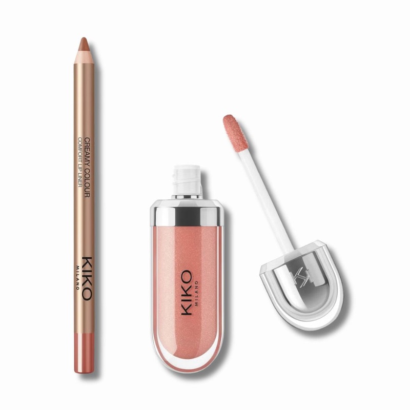 KIKO Milano 3D Hydra Lip Combo (Various Shades) Barely There