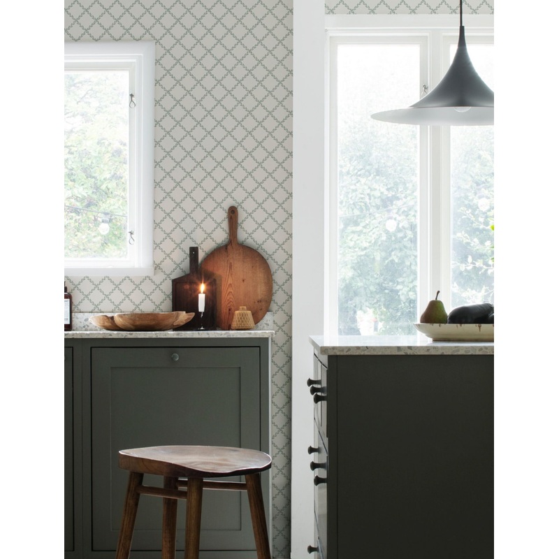 Trellis Wallpaper by Scalamandre Forest Green