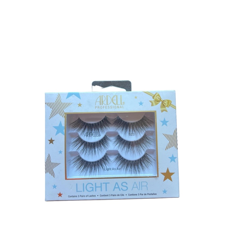 Ardell Light As Air False Lashes – 3 Pair Pack, Ultra-Lightweight, Natural Look, Easy to Apply
