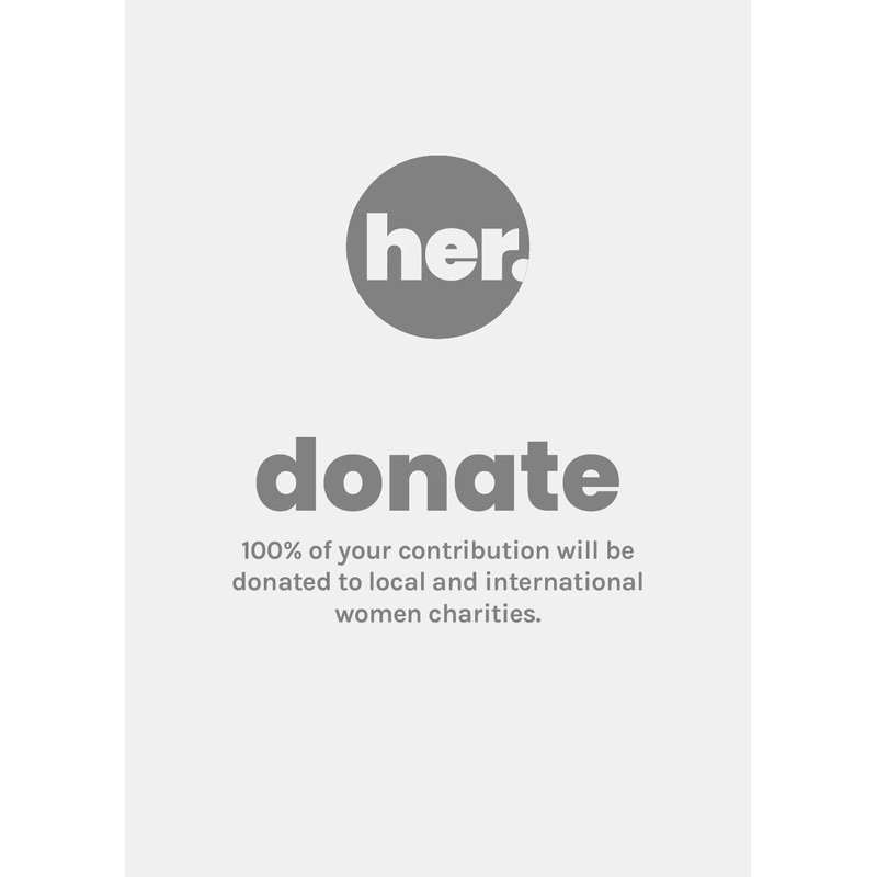 Her Charity: DONATE $1.00