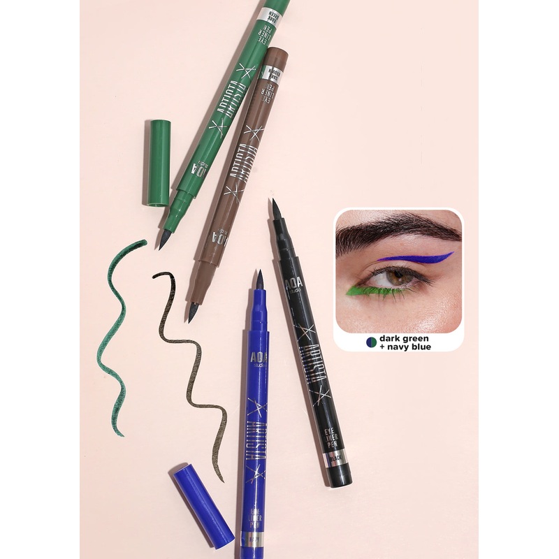AOA Artista Fine Felt Tip Liquid Eyeliner Black