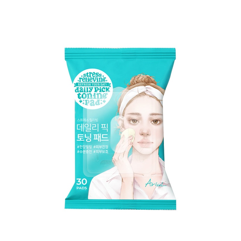 Ariel Daily Pick Soothing Toning Pad 57g, 30ea