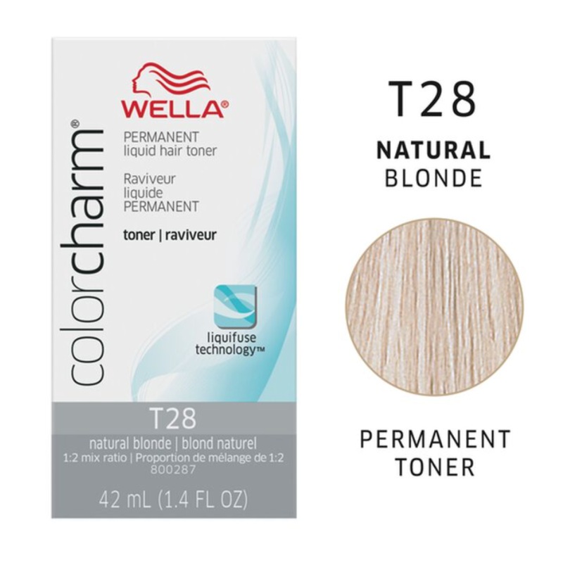 Wella Color Charm Permanent Liquid Toners 1.4oz. T28 Natural Blonde
