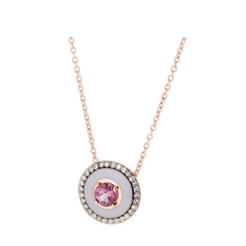 MINA LILAC PENDANT- PINK TOURMALINE DIAMONDS