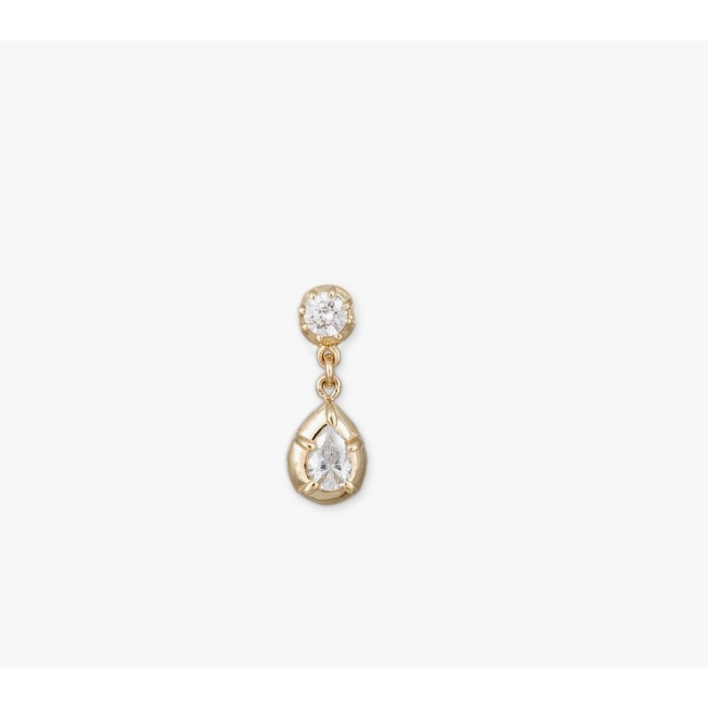 SOPHIA 1+1 DIAMOND TEARDROP DROP STUD