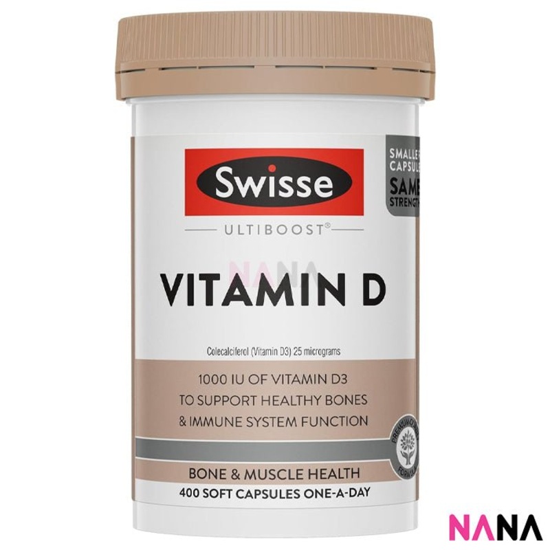 Swisse Ultiboost Vitamin D 400 Capsules