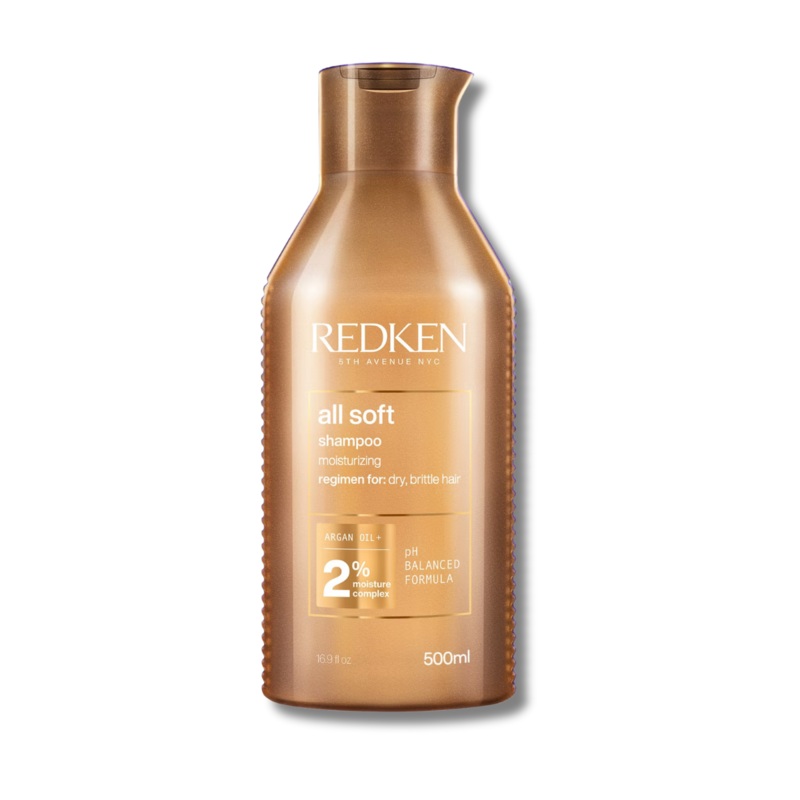 Redken All Soft Shampoo For Dry, Brittle Hair with Argan Oil, Supersize 500ml