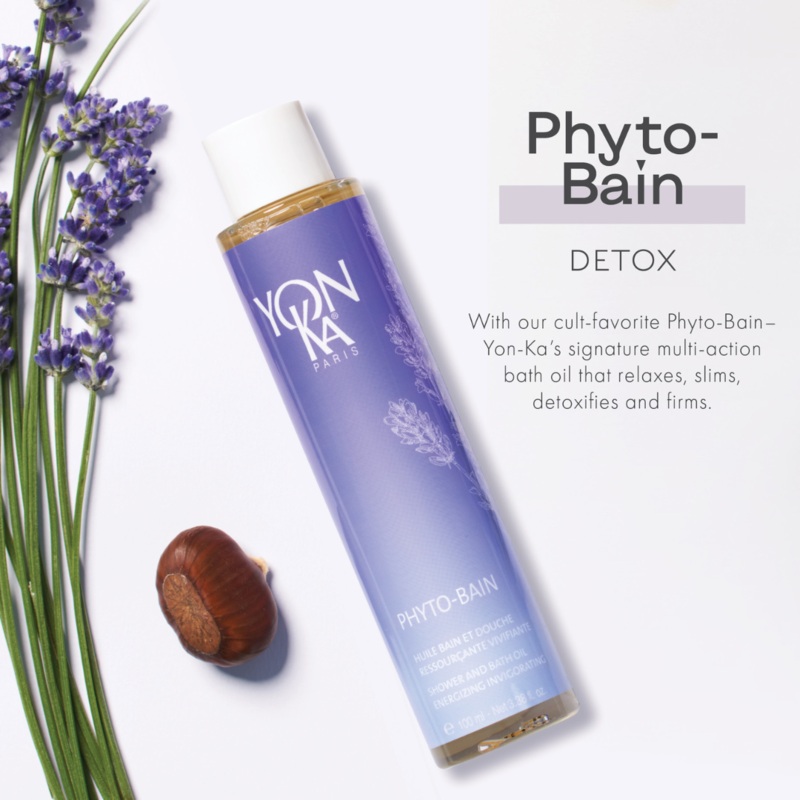 Yon-Ka Phyto-Bain 100 ml / 3.38 oz | Shower & Bath Oil Energizing Invigorating – Lavender