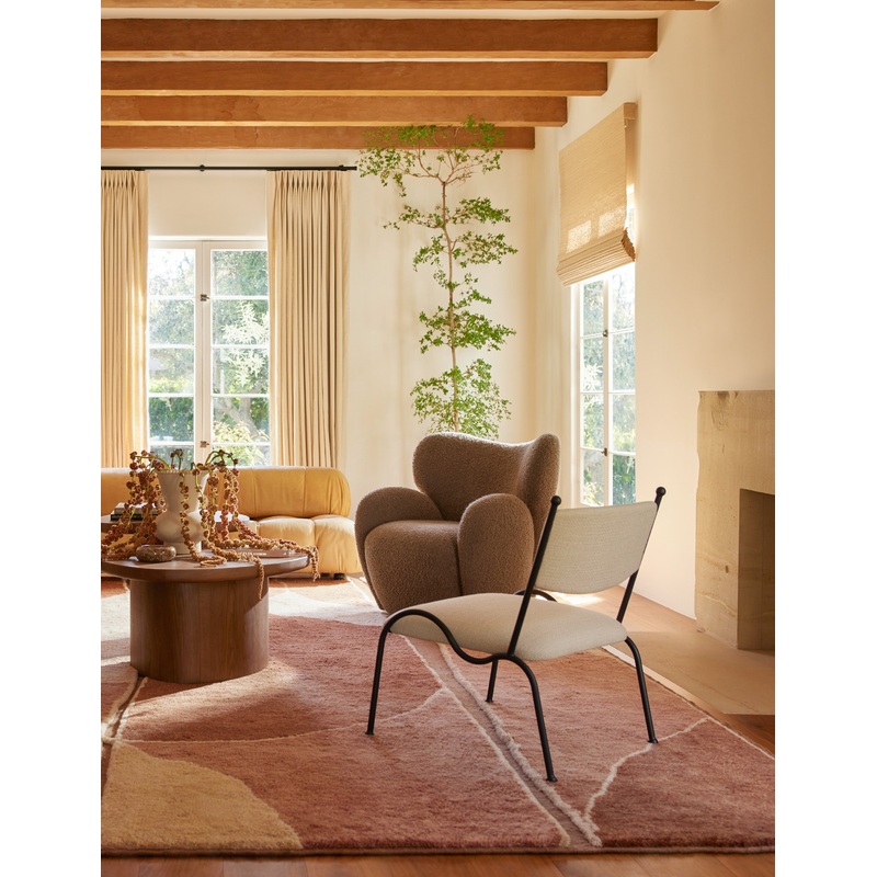 Fidia Accent Chair by Aimee Song Taupe Basketweave