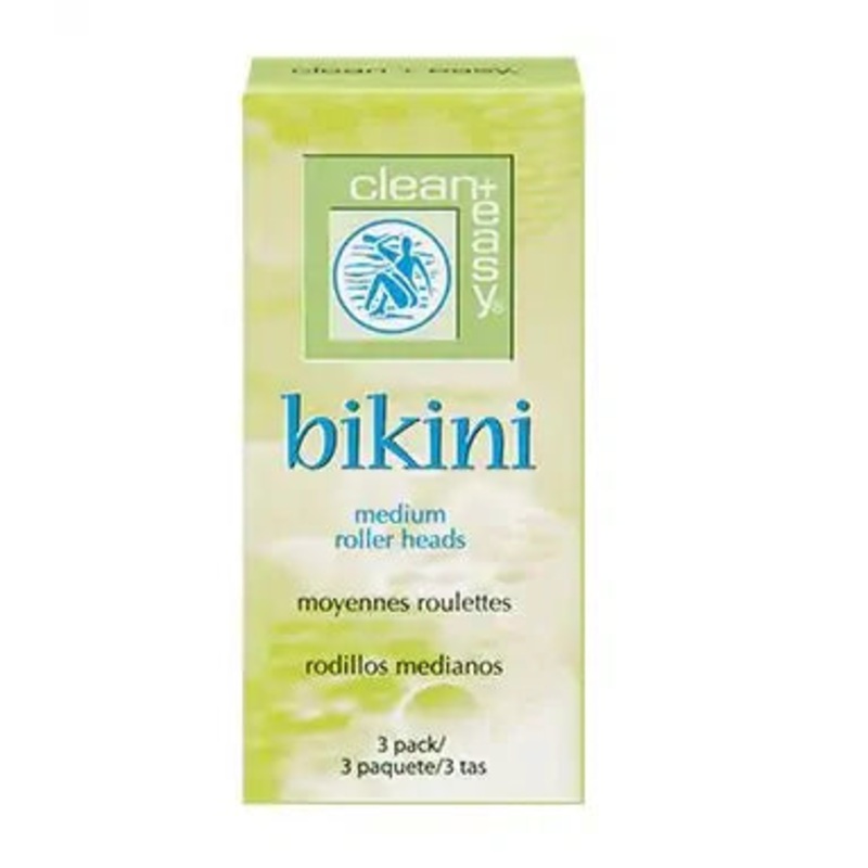 Clean+Easy Bikini Medium Roller Heads Refills 3 Pack