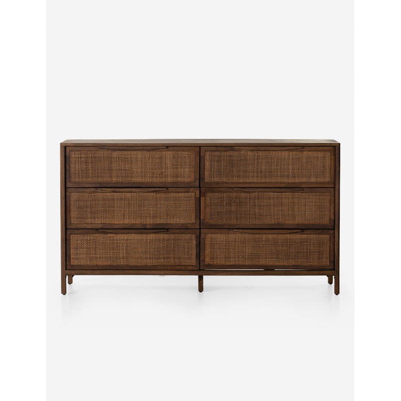 Hannah 6-Drawer Dresser Russet