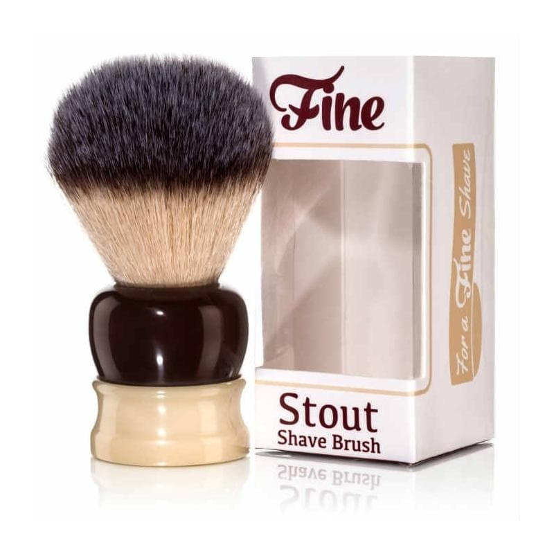 Stout Shave Brush (Crimson/Ivory) – by Fine Accoutrements