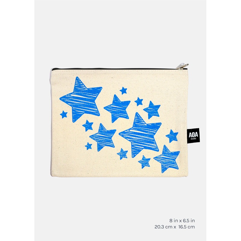AOA Canvas Bag – Blue Stars