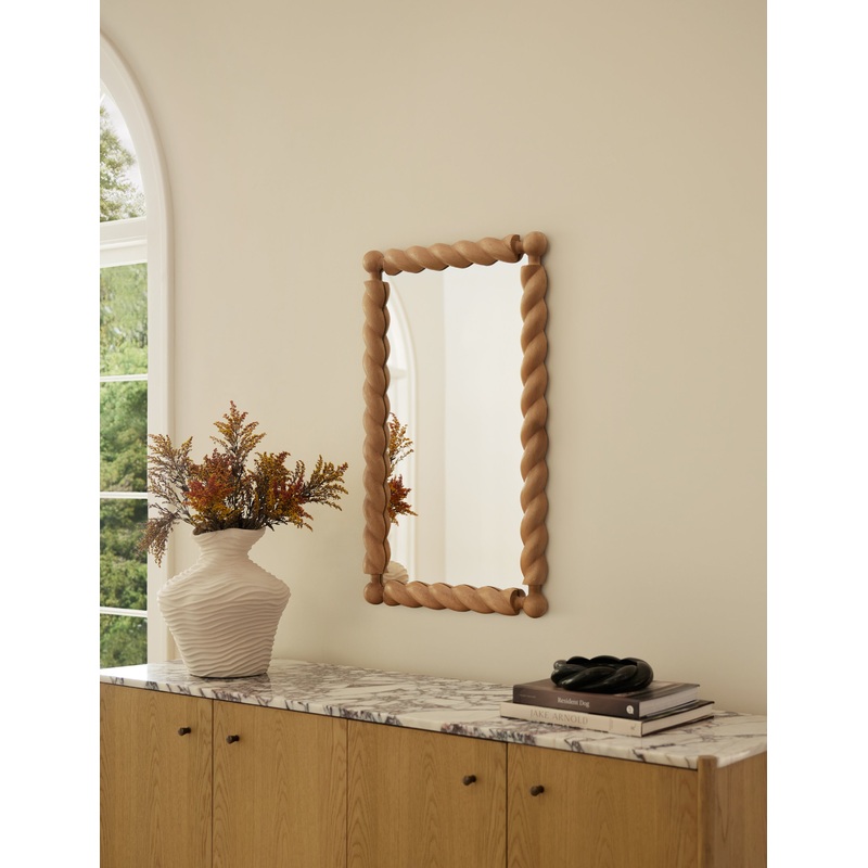 Braided Mirror by Sarah Sherman Samuel Natural Small
