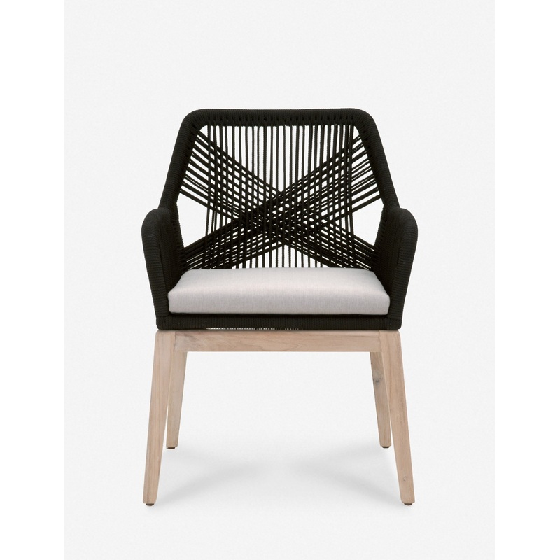 London Indoor / Outdoor Dining Arm Chair Black