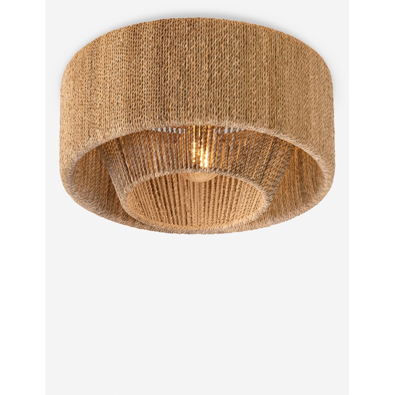 Mejia Flush Mount Natural 16″Dia
