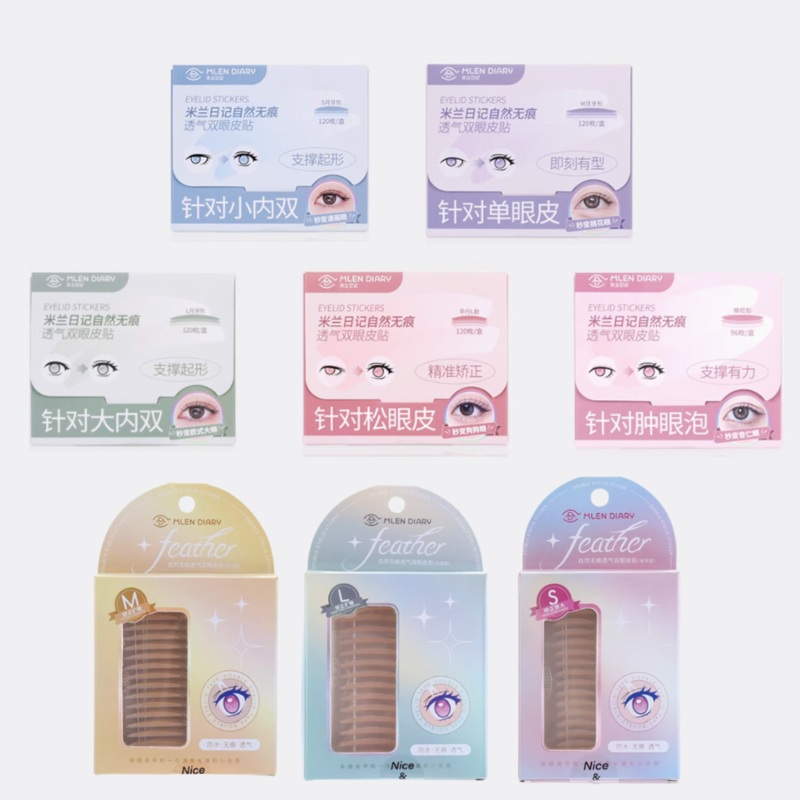 MLEN DIARY Double Eyelid Tape  Crescent Shape (S) 120Pcs