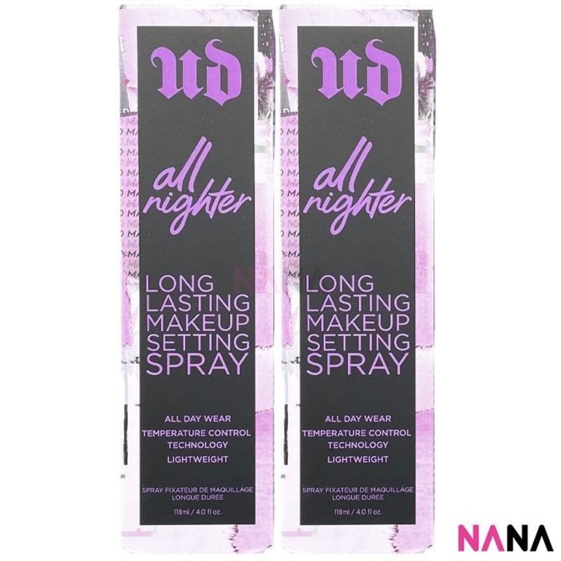 URBAN DECAY ALL NIGHTER Long-Lasting Makeup Setting Spr-ay 118ml x2