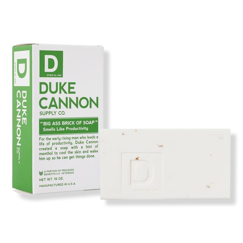 Duke Cannon Big Ass Brick of Soap 10 oz | Smells Like Productivity