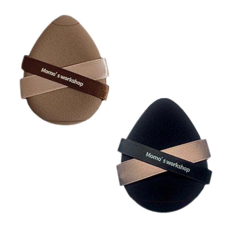 Momo’s Workshop Dual-color Bandage Makeup Puff  Brown*2
