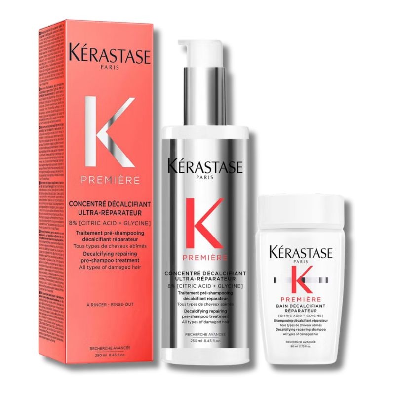 Krastase Premire Decalcifying Pre-Shampoo with Travel Size Shampoo for Damaged Hair with Pure Citric Acid (Worth 66.02)