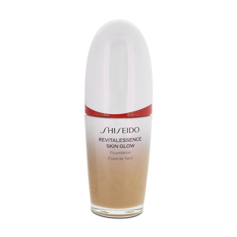 Shiseido Revitalessence Skin Glow Foundation SPF30 30ml – Shade 410 Sunstone, (Blemished Box)
