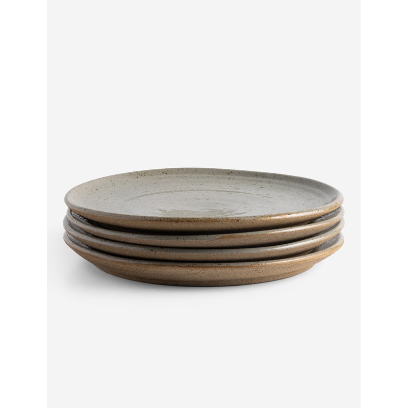 Diem Dinner Plate (Set of 4) Cream Matte Ceramic