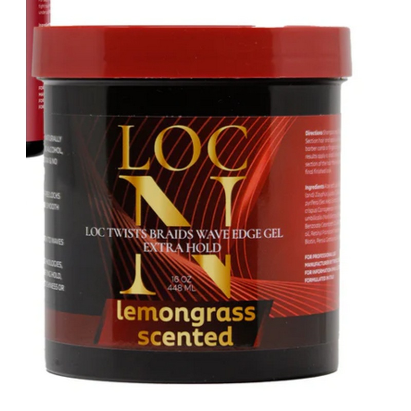 Loc N Twists Braids Wave Edge Gel Lemon Grass 16 oz