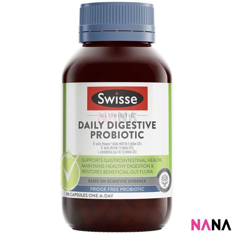 Swisse Ultibiotic Daily Digestive Probiotic 90 Capsules