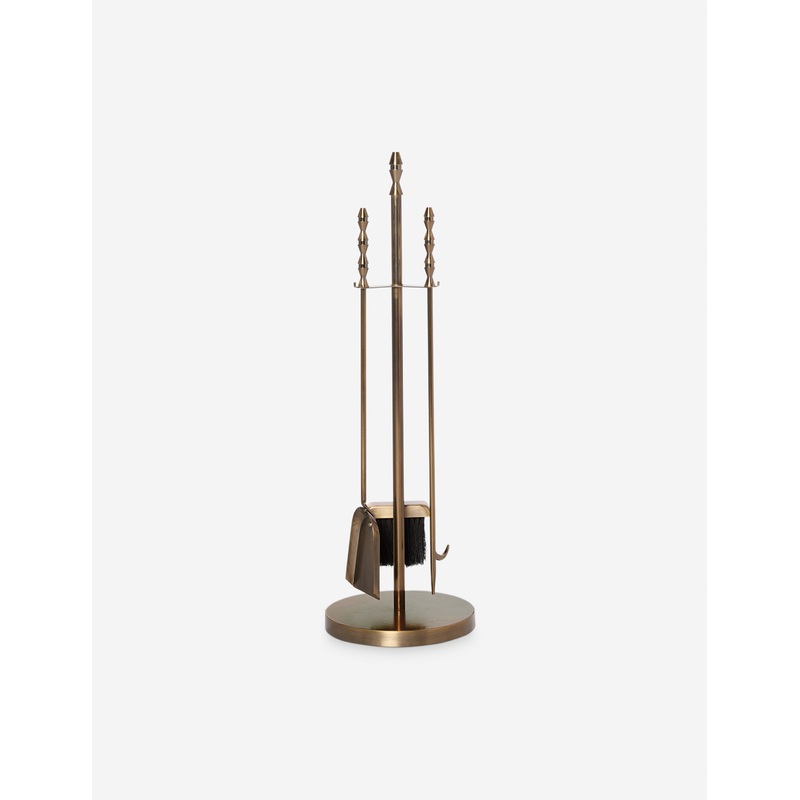Topia Fireplace Tool Set by Ginny Macdonald Dark Bronze