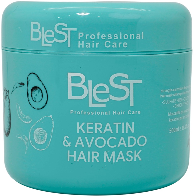 Blest Keratin & Avocado Hair Mask – Wholesale 6 Units (BH702)